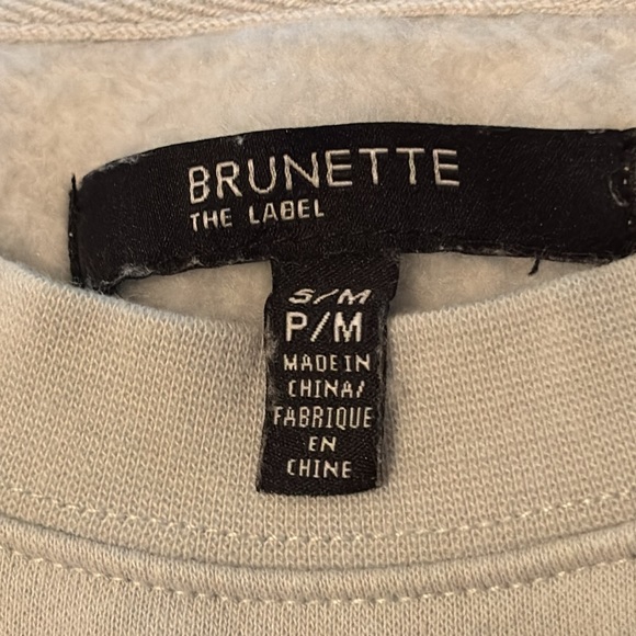 Brunette the Label ladies sweatshirt size S/M pale blue - Picture 2 of 6